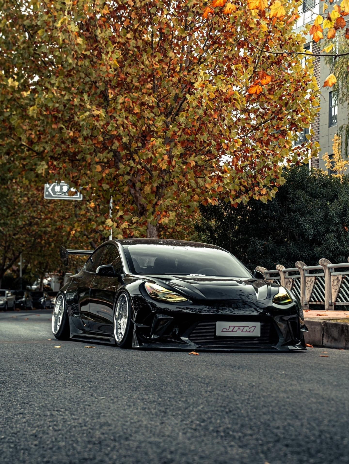 Black Tesla Model 3 — Robot Craftsman HACKER Widebody — Build 2