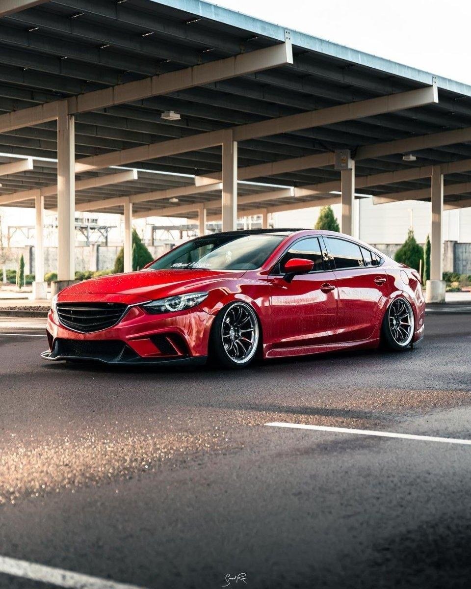 Red — Robot Craftsman Mazda 6 2014-2017 Front Bumper & Front Lip
