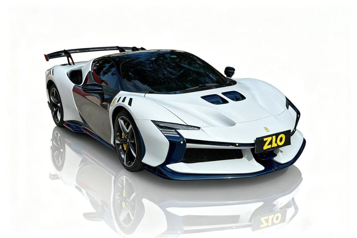 Unpainted Front Camera — Ferrari SF90XX Style Conversion Kit for SF90 – Complete Prepeg Carbon Body Kit