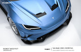 Robot Craftsman Tesla Model 3 2024+ “HACKER”  Widebody Hood / Bonnet