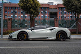 PAKTECHZ Carbon Fiber Side Skirts & Splitters for Ferrari F8 Tributo / Spider