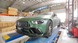 SD Carbon B Style Pre-preg Carbon Fiber Front Lip Splitter for Mercedes Benz AMG GT50 GT53 4 Door X290 2019-ON