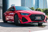 RBT Carbon Fiber Front Lip Splitter for Audi RS7 C8 2020-ON