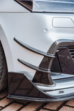 RBT Tuning Carbon Fiber Front Bumper Canards for Audi S7 & A7 S Line & A7 2019-ON C8