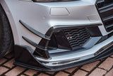 RBT Tuning Carbon Fiber Front Bumper Canards for Audi S7 & A7 S Line & A7 2019-ON C8
