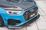 RBT Tuning Carbon Fiber Front Bumper Canards for Audi S4 & A4 S Line 2020-ON B9.5