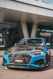 RBT Tuning Carbon Fiber Front Bumper Canards for Audi S4 & A4 S Line 2020-ON B9.5