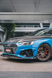 RBT Tuning Carbon Fiber Front Bumper Canards for Audi S4 & A4 S Line 2020-ON B9.5