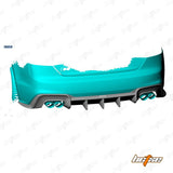 RBT Tuning Pre-preg Carbon Fiber Rear Diffuser Ver.1 for Audi S5 & A5 S Line 2020-ON B9.5