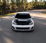 CMST Carbon Fiber PVC Glass Transparent Hood for Volkswagen GTI & Golf R & Golf MK7 MK7.5