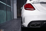 CMST Carbon Fiber Rear Diffuser for Mercedes Benz W205 C63 AMG Sedan Coupe (2015-2018)