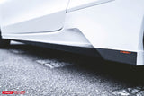 CMST Carbon Fiber Side Skirts for Mercedes Benz W205 / AMG Sport Package / C63 AMG Coupe (2015-ON) Partial