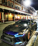 CMST Tuning Nissan GTR GT-R R35 2008-2016 Carbon Fiber Tempered Glass Transparent Hood Window See Through