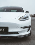 CMST Tesla Model 3 Carbon Fiber Front Lip Ver.2