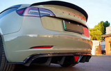 CMST Tesla Model 3 Carbon Fiber Rear Diffuser Ver.2