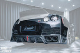 CMST Tuning Rear Bumper & Rear Diffuser Ver.2 for Nissan GTR GT-R R35 2008-2016 Carbon Fiber / FRP