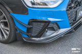 CMST Tuning Carbon Fiber Front Bumper Canards for Audi S4 & A4 S-line 2020-ON B9.5
