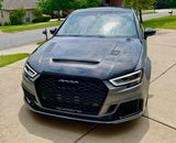 CMST Tuning Carbon Fiber Hood Bonnet Ver.2 for Audi RS3 A3 A3 S Line 2014-2020 Sedan