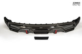 CMST Tuning Carbon Fiber Rear Diffuser Ver.4 with tow hook access for Tesla Model Y