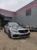 CMST Tuning Carbon Tempered Glass Transparent Bonnet For Mercedes Benz 2015-2020 AMG C63 Sedan Coupe 2 Door 4 Door