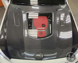 CMST Tuning Carbon Tempered Glass Transparent Hood For Mercedes Benz 2015-2020 W205 C300 C43 Sedan Coupe 2 Door 4 Door Ver.1