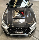 CMST Tuning Glass Transparent Carbon Fiber Hood Bonnet Ver.3 for Audi RS3 2018-2020 & 2014-2020 A3 & A3 S Line & S3
