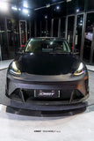 CMST Tuning Front Bumper & Lip for Tesla Model Y Performance AWD 2020-2025 Carbon Fiber/FRP