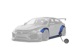 Robot 10th Gen Honda Civic SEDAN / Hatchback FRP Complete Widebody Kit