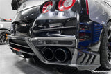 Carbonado TS Style Rear Bumper, Diffuser & Undertray for Nissan GTR GT-R R35 2008-2022 CBA & DBA & EBA Carbon Fiber / FRP