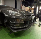 TS Style V2 Dry-Carbon Front Bumper & Front Lip for Nissan GTR GT-R R35 2008-2022 Full Prepreg Carbon Fiber