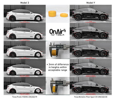 OnAir E3 Series Tesla Model Y Full Air Suspension System (Fits RWD / AWD)