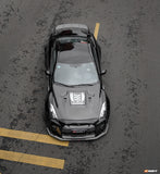 CMST Tuning Nissan GTR GT-R R35 2008-2016 Carbon Fiber Tempered Glass Transparent Hood Window See Through