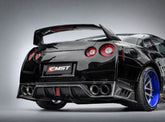 CMST Tuning Facelift Conversion Partial Carbon Fiber Rear Bumper & Rear Diffuser 4 Pcs for Nissan GTR GT-R R35 2008-2016