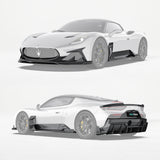 Maserati MC20 Paktechz Full Dry Carbon Aerodynamics Kit