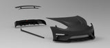 Robot Craftsman Tesla Model 3 "Crypton" Fibre Glass Reinforced Plastic Complete Body Kit (FRP)