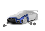 Robot Craftsman Nissan GTR Body Kit (R35) Fibre Glass Reinforced Plastic Complete Body Kit (FRP)