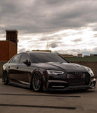 SD Carbon Fiber Tempered Glass Hood Bonnet For Audi A4 S4 2017-ON B9 B9.5