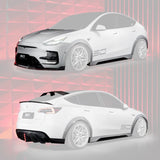 SD Carbon Tesla Model Y Full Plastic or Dry Carbon Bodykit