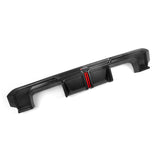 SOOQOO M4 G82 G83 Carbon Fiber Diffuser With Brake Light + Rear Splitter