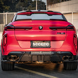 SOOQOO BMW X6M F96 X6 G06 Prepreg Carbon Fiber Roof Spoiler