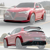 SD Carbon Partial Carbon Fiber Widebody Kit For Alfa Romeo Stelvio 2.0T