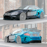 2016-2020 BMW M2 F87 VR Style Partial Carbon Fiber Wide Full Body kit