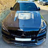 CMST Tuning Carbon Tempered Glass Transparent Bonnet For Mercedes Benz 2015-2020 AMG C63 Sedan Coupe 2 Door 4 Door