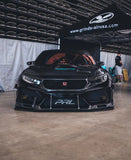 CMST Tuning Carbon Fiber Glass Transparent Hood Bonnet Ver.3  for Honda 10th Gen Civic