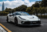 PAKTECHZ Carbon Fiber Front Lip Splitters for Ferrari F8 Tributo / Spider
