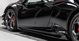 PAKTECHZ Carbon Fiber Side Skirt Splitters for Lamborghini Huracan LP580 LP610 EVO