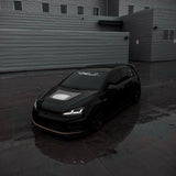 CMST Carbon Fiber PVC Glass Transparent Hood for Volkswagen GTI & Golf R & Golf MK7 MK7.5