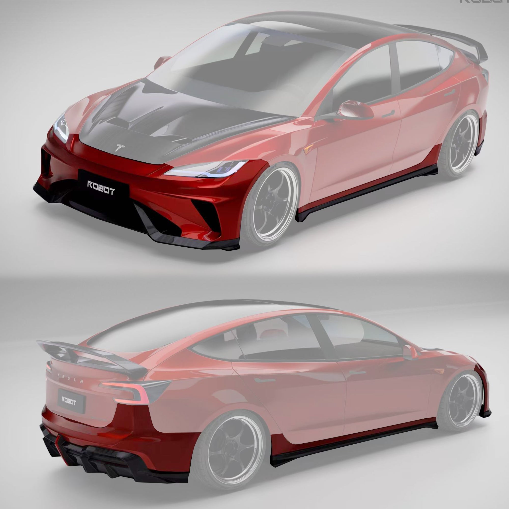Tesla Model Y/3エアロキット robot-craftsman-tesla-model-3-