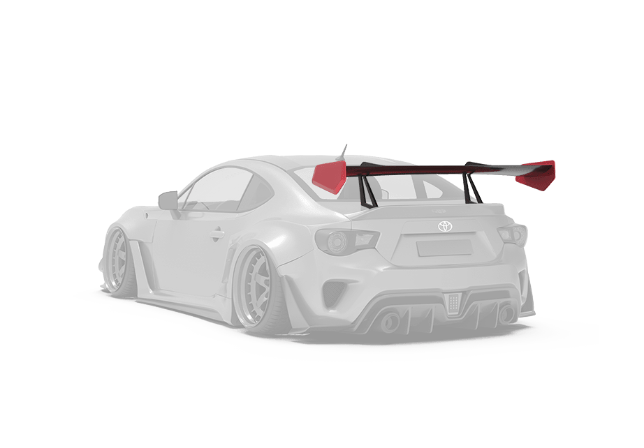 GT86 BRZ ガルウイングキット Robot Craftsman Toyota GT86 / BRZ GT Wing | High Quality