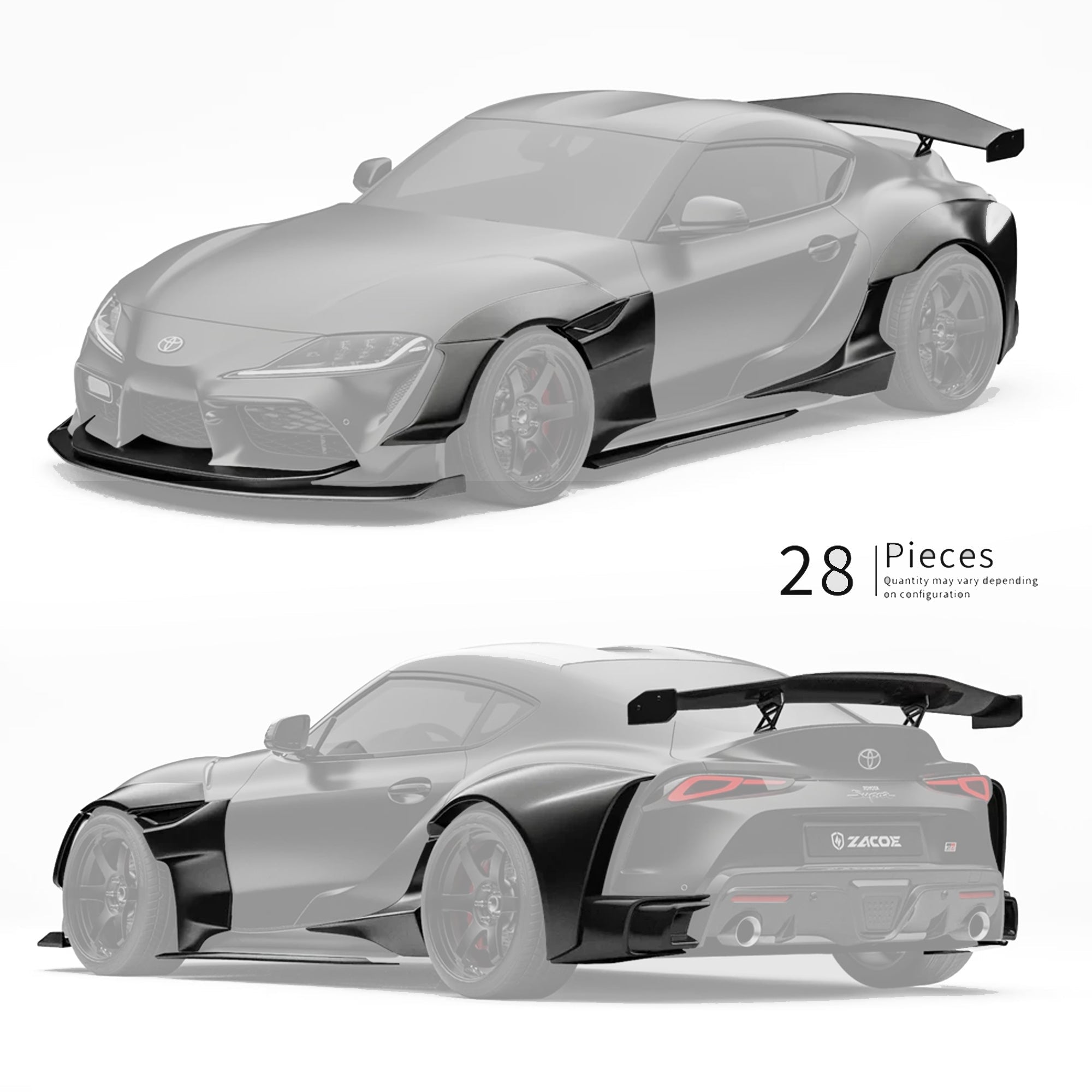 ZACOE Toyota GR Supra FRP/Dry-Carbon Widebody Kit (A90 / A91) [17